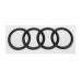 Original Audi A4 8W Ringe Emblem Schriftzug Logo Heckklappe schwarz glänzend