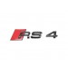 Original Audi RS4 Schriftzug Emblem Logo schwarz selbstklebend - 8W9853740 T94