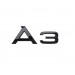 Original Audi A3 Schriftzug Emblem Logo für Heckklappe schwarz 