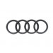 Original Audi TT TTRS Ringe Emblem Schriftzug Logo Heckklappe schwarz glänzend