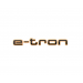Original Audi e-tron Schriftzug Logo Emblem schwarz orange