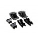 Original Audi A4 A5 A6 Montierhülsen Set für Kindersitz Isofix Abdeckung hinten