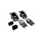 Original Audi A4 A5 A6 Montierhülsen Set für Kindersitz Isofix Abdeckung hinten