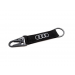 Audi Schlüsselanhänger Audi Ringe mit Karabiner Keyring schwarz weiß