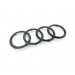 Original Audi Ringe A8 4N Emblem Schriftzug Zeichen Logo Kühlergrill schwarz