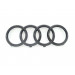 Original Audi Ringe A8 4N Emblem Schriftzug Zeichen Logo Kühlergrill schwarz