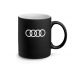 Audi Ringe Tasse Becher Kaffeetasse Kaffeebecher schwarz matt - 3291900500